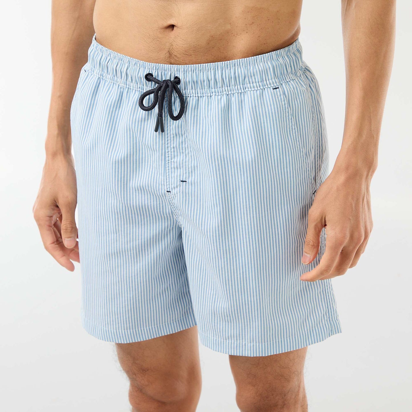 Short de bain rayé BLEU