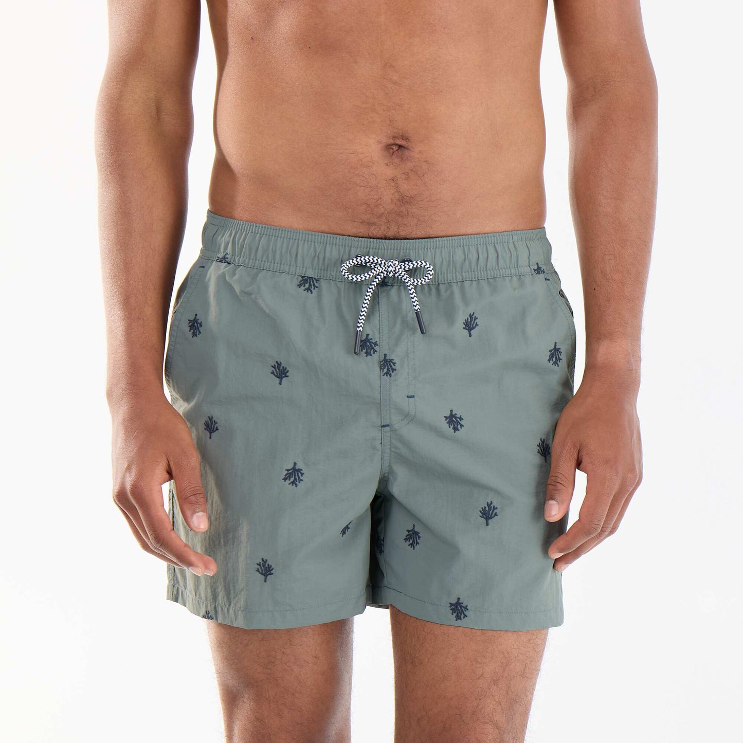 Bermuda de bain à motif VERT