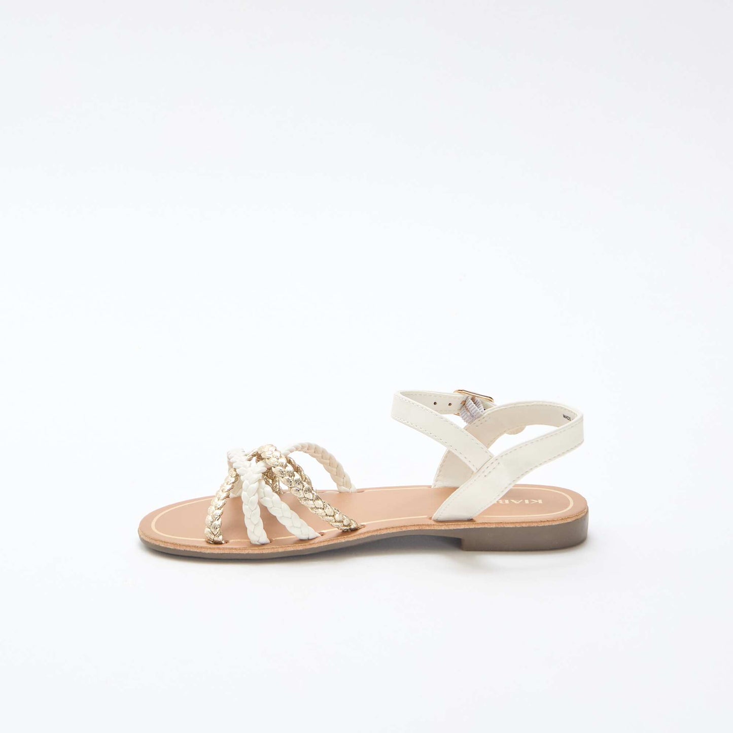 Sandales à multiples brides tressées BLANC
