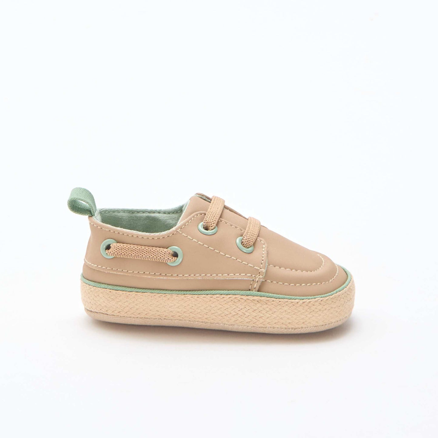 Chaussures bateau en simili BEIGE