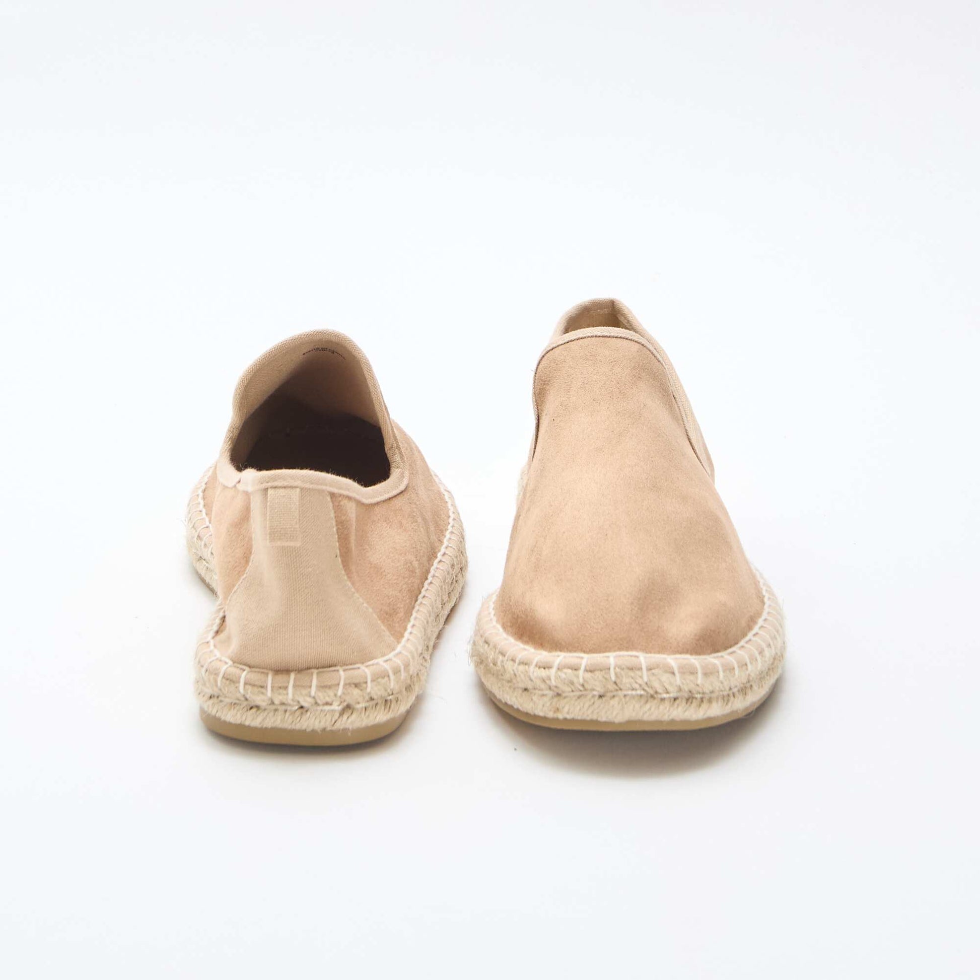 Espadrille en suédine à semelle plate MARRON