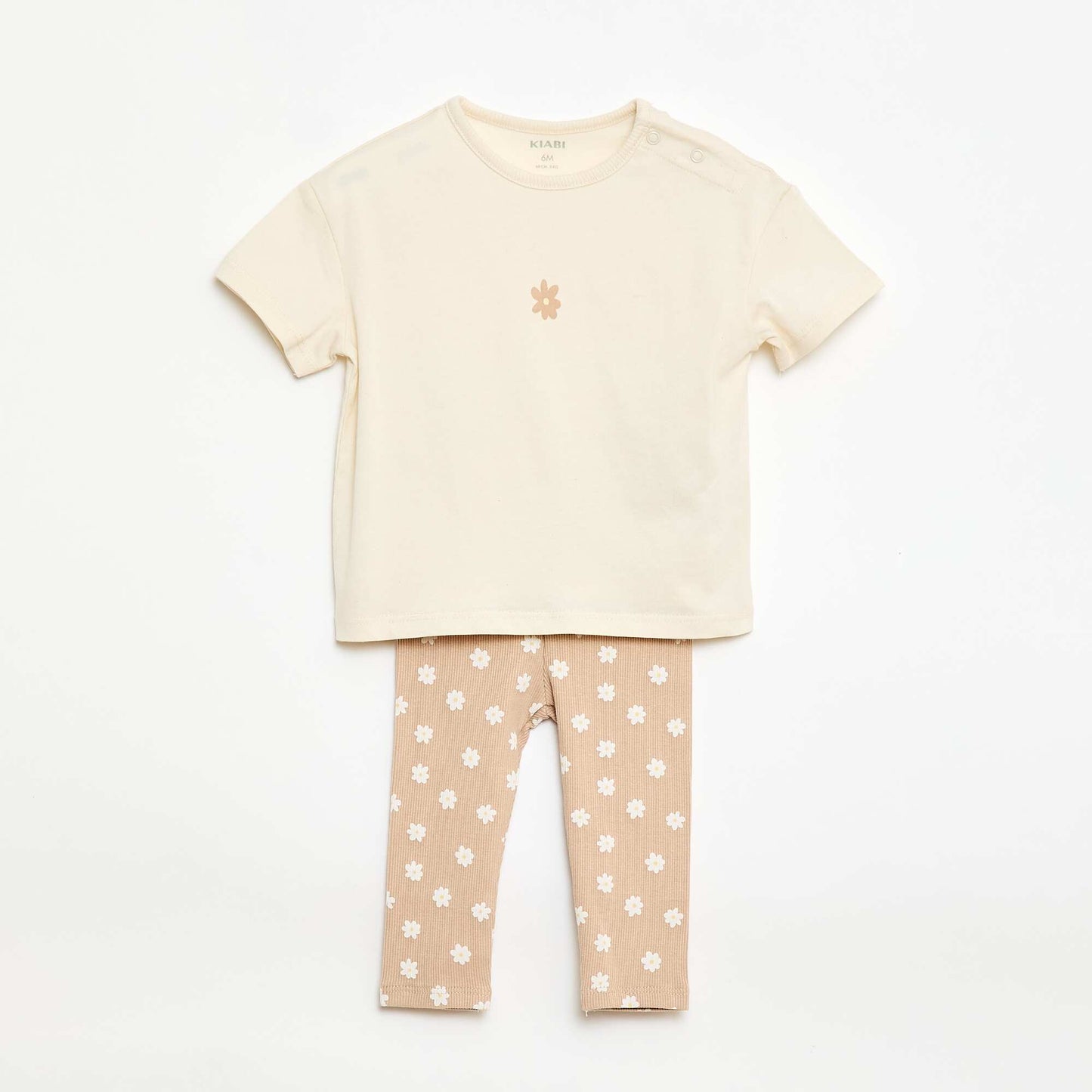 Ensemble 2 pièces T-shirt + legging BEIGE