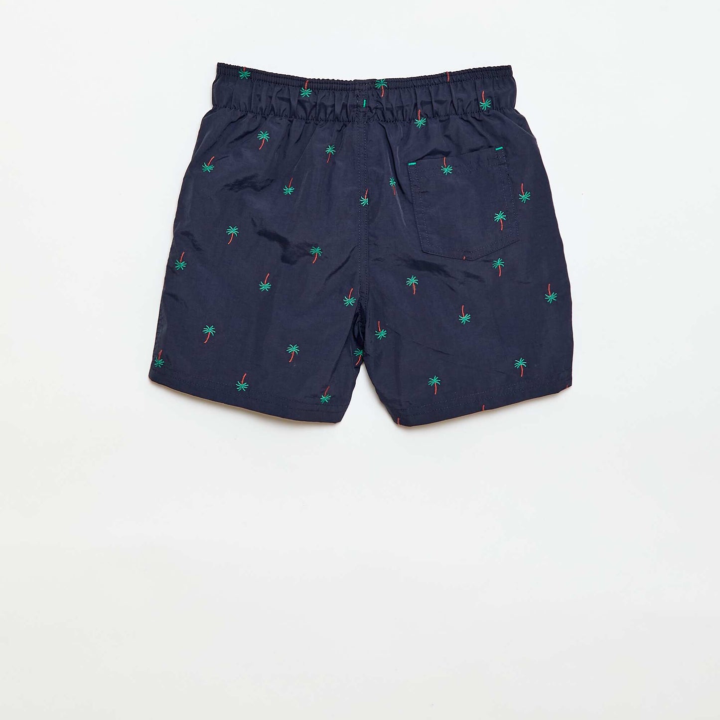 Short de bain brodé BLEU