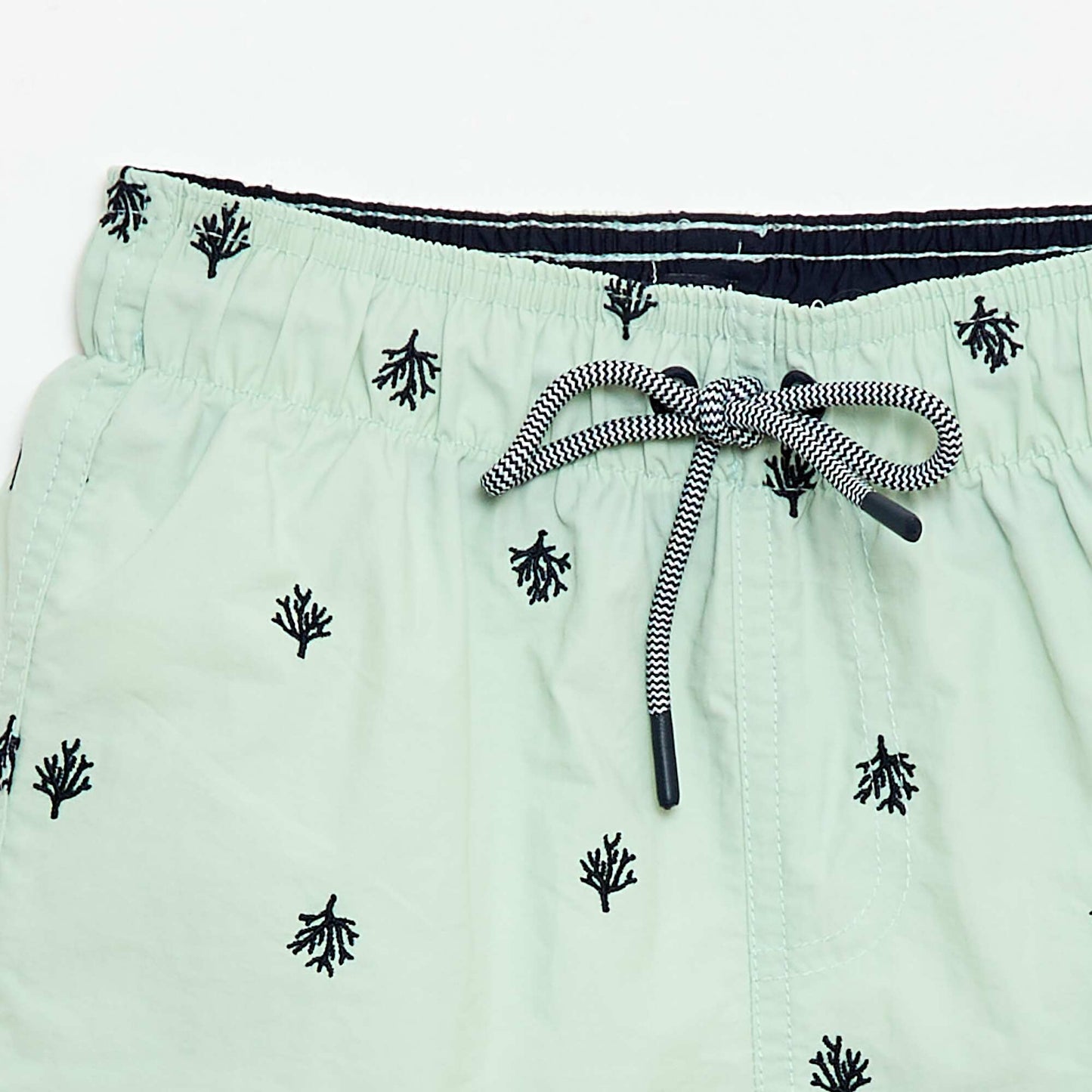 Short de bain brodé BLEU