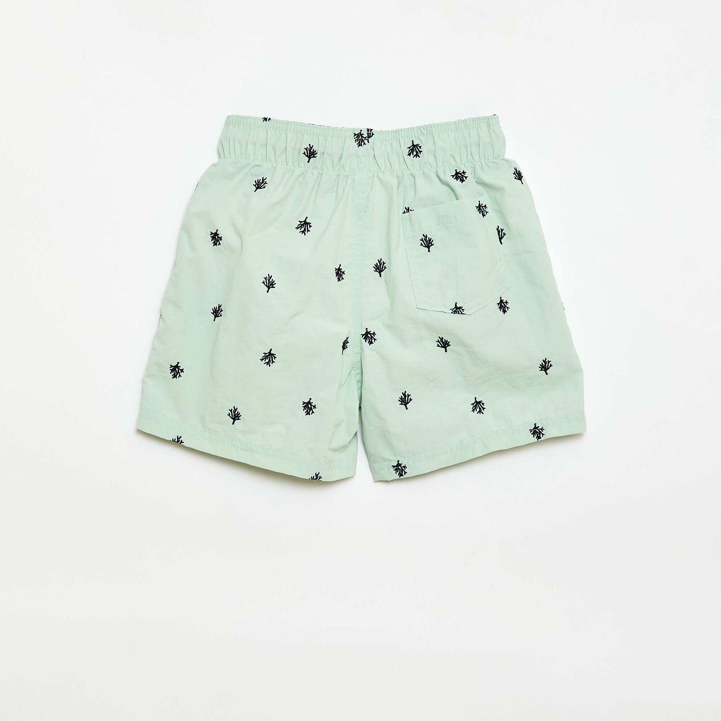 Short de bain brodé BLEU