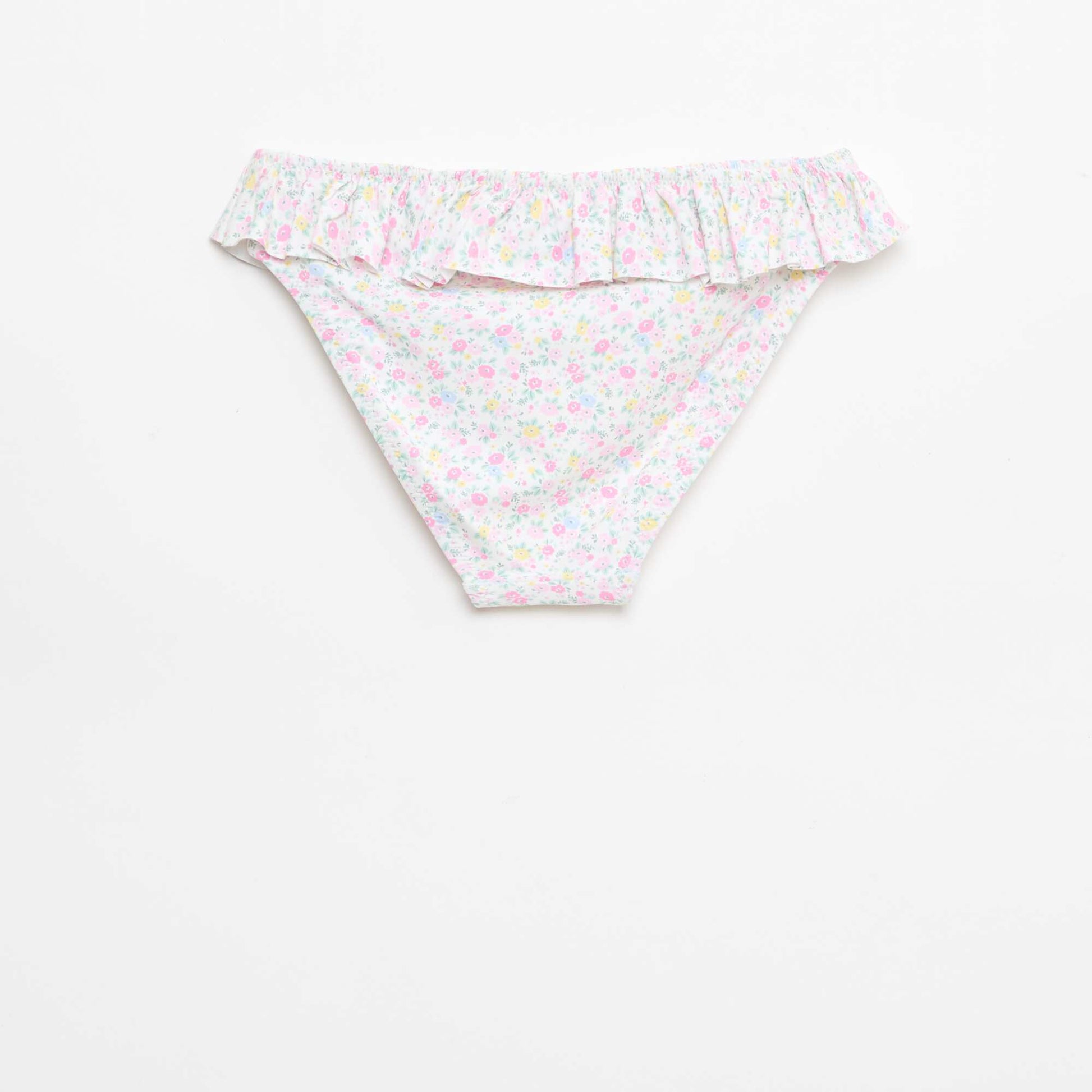 Maillot de bain smock fleuri - 2 pièces BLANC