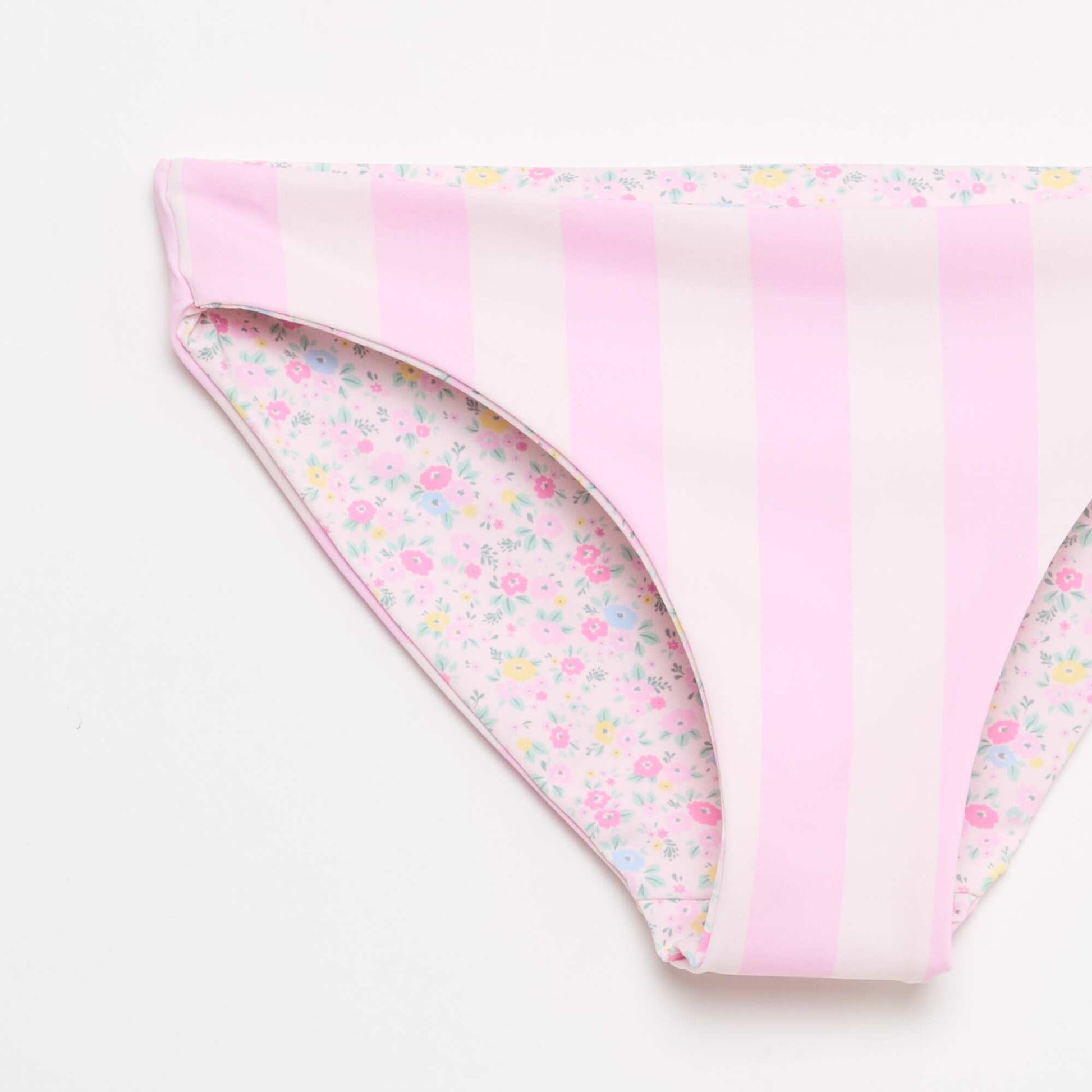 Maillot de bain imprimé réversible - 2 pièces ROSE