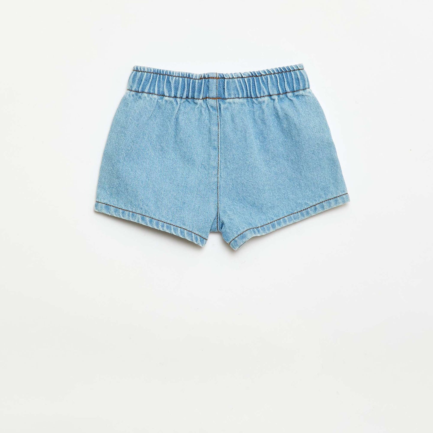 Short en denim BLEU