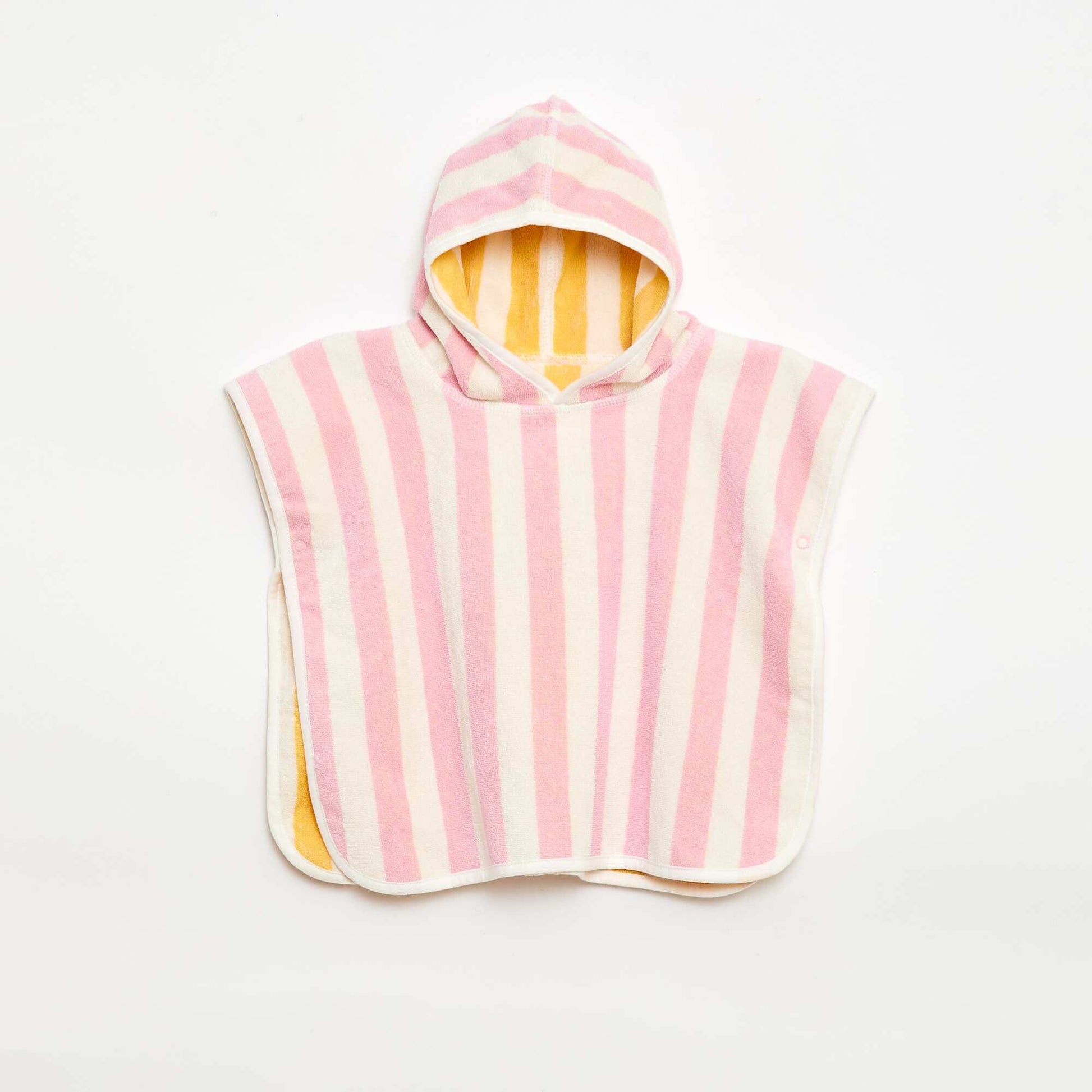 Cape de bain réversible en éponge ROSE