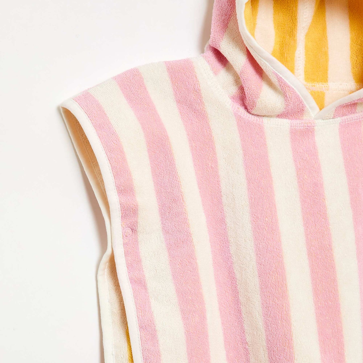 Cape de bain réversible en éponge ROSE