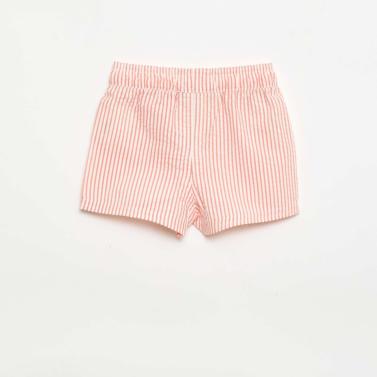 Short de bain à motif ROUGE