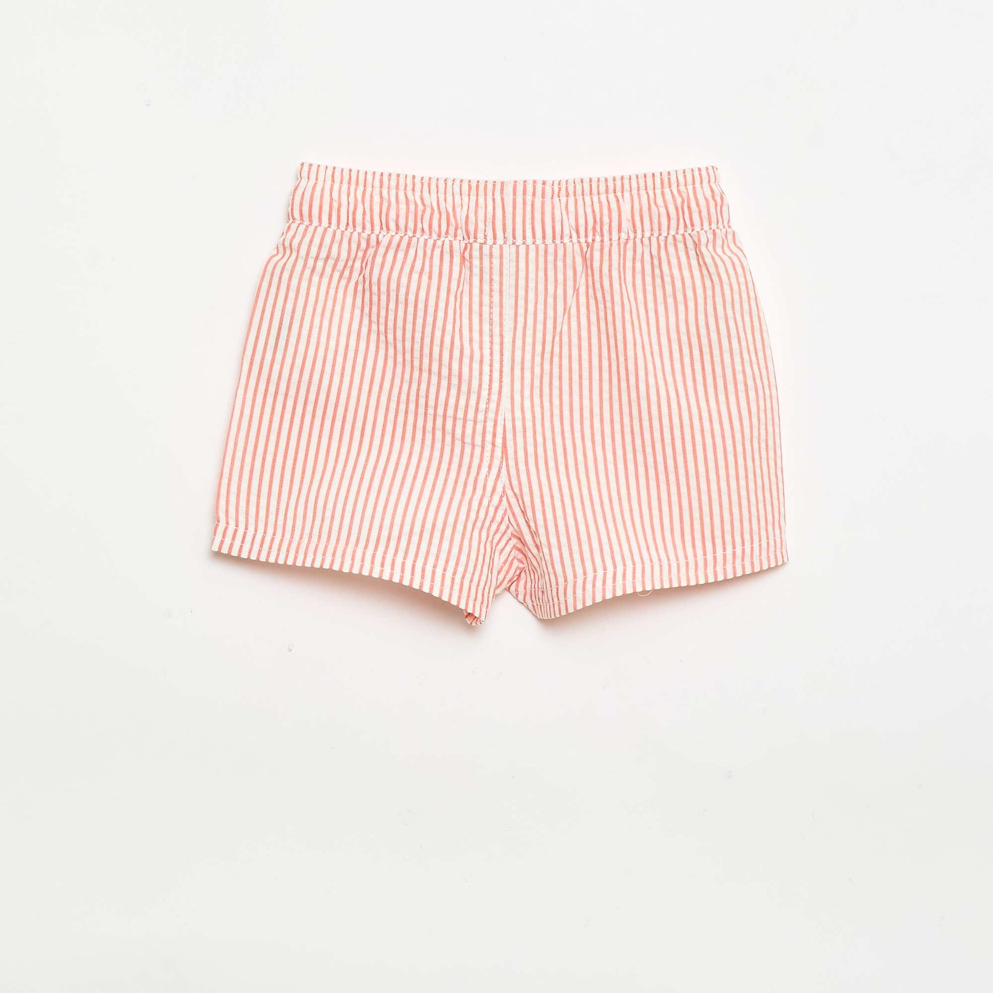 Short de bain à motif ROUGE