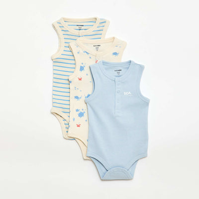 Lot de 3 bodies - 3 pièces BLEU