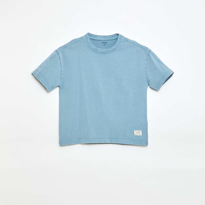 T-shirt oversize effet délavé BLEU