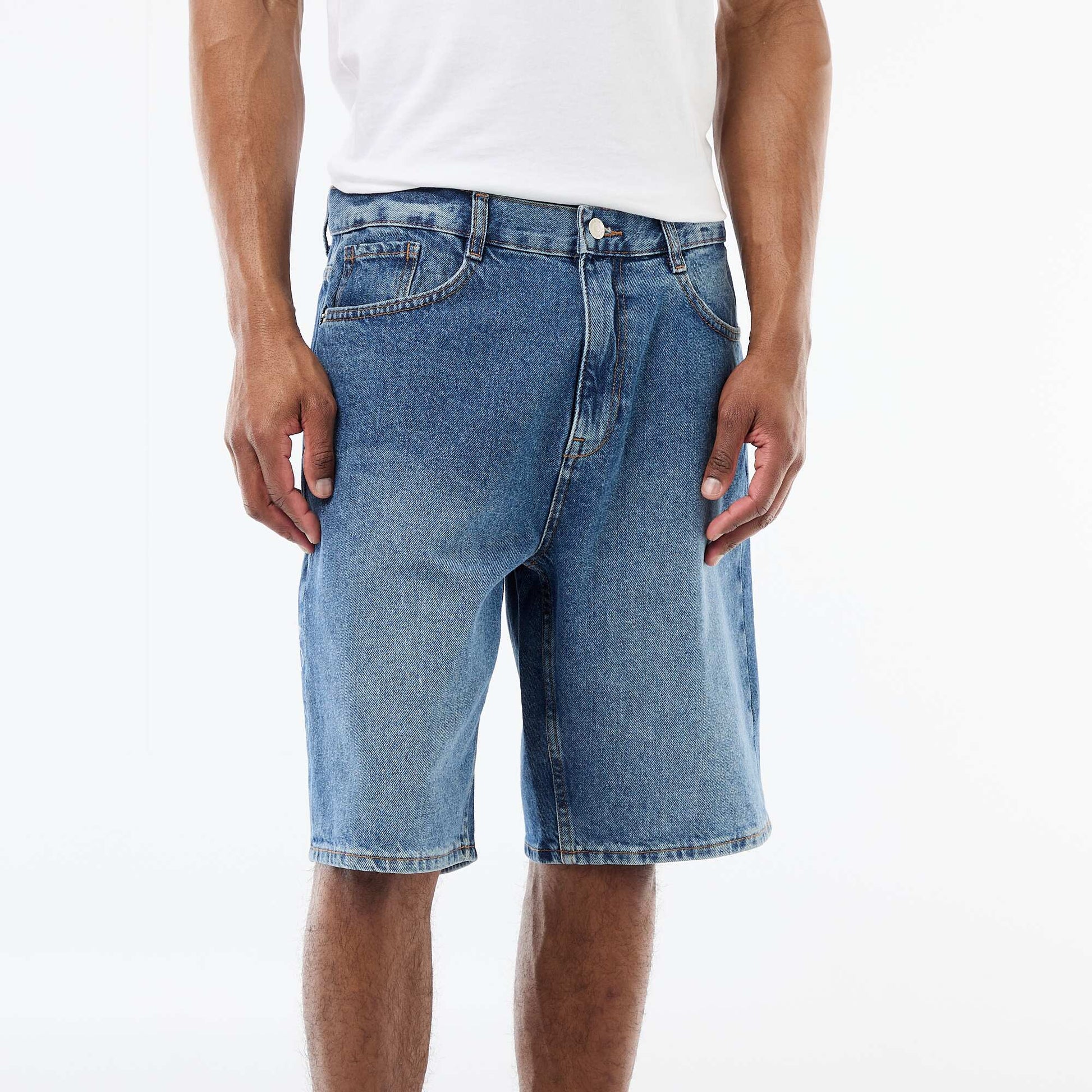 Bermuda en jean BLEU
