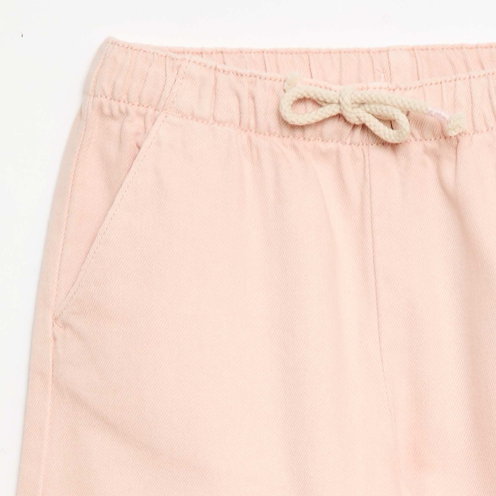 Pantalon en twill avec cordons de serrage ROSE
