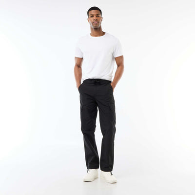 Pantalon multipoche regular fit NOIR