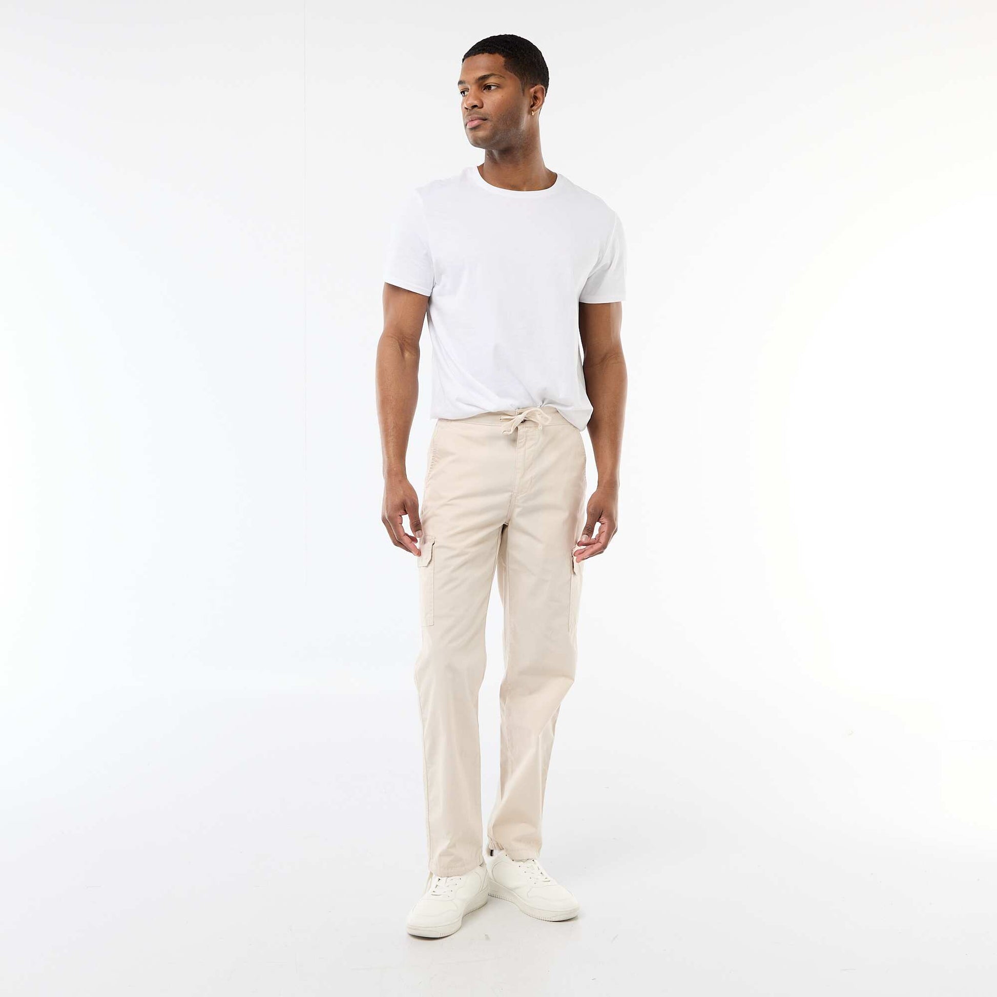 Pantalon multipoche regular fit GRIS