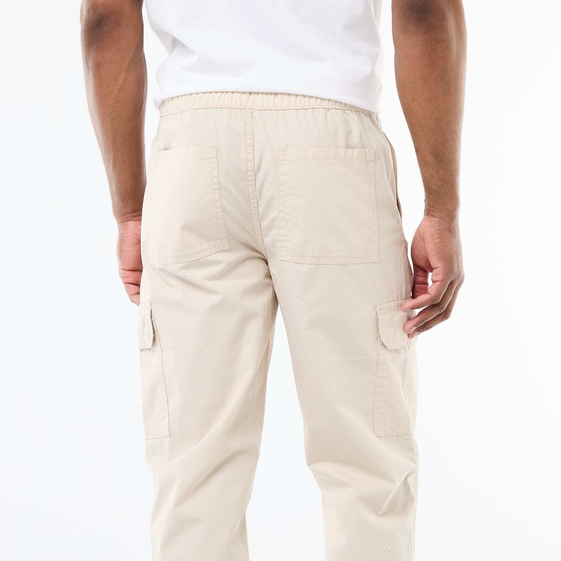 Pantalon multipoche regular fit GRIS