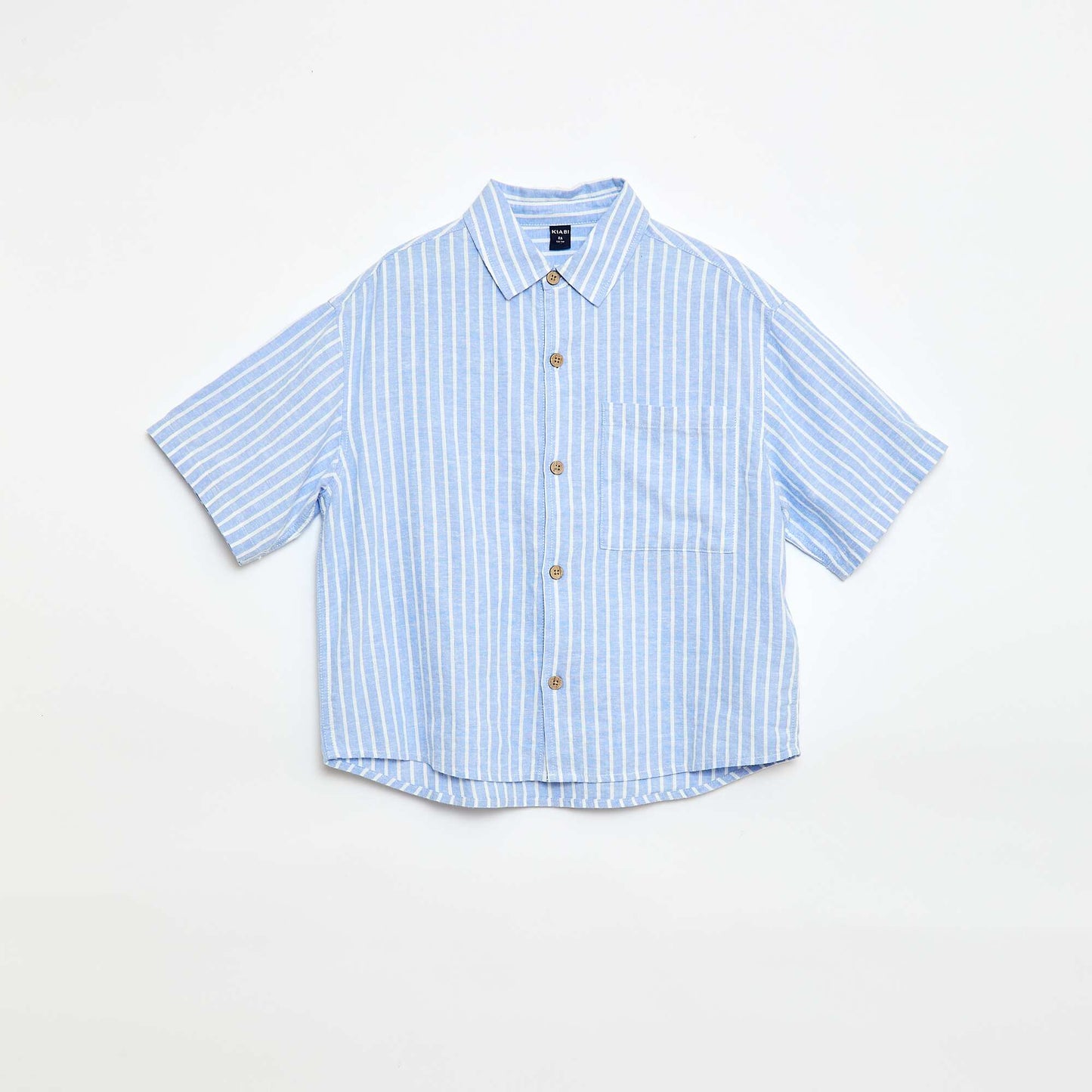 Chemise oversize rayée BLEU