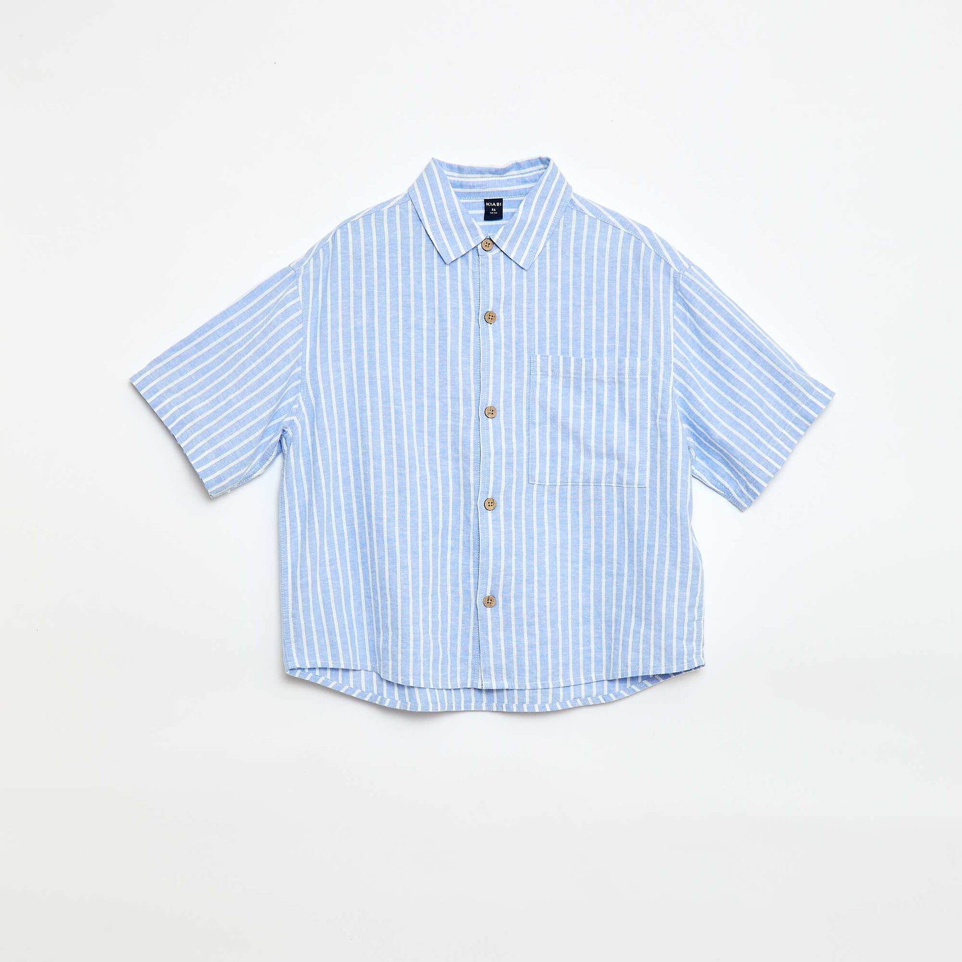 Chemise oversize rayée BLEU