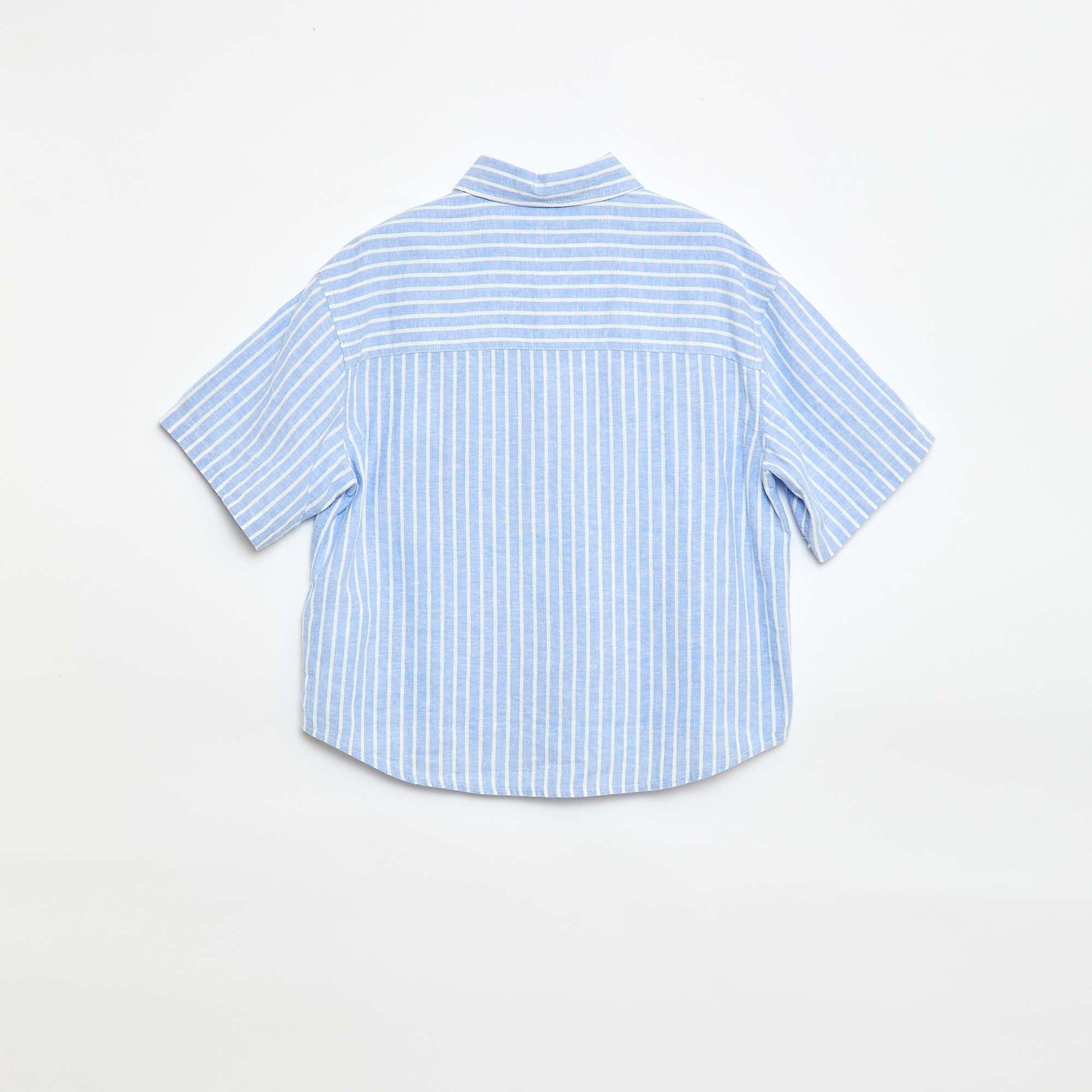 Chemise oversize rayée BLEU