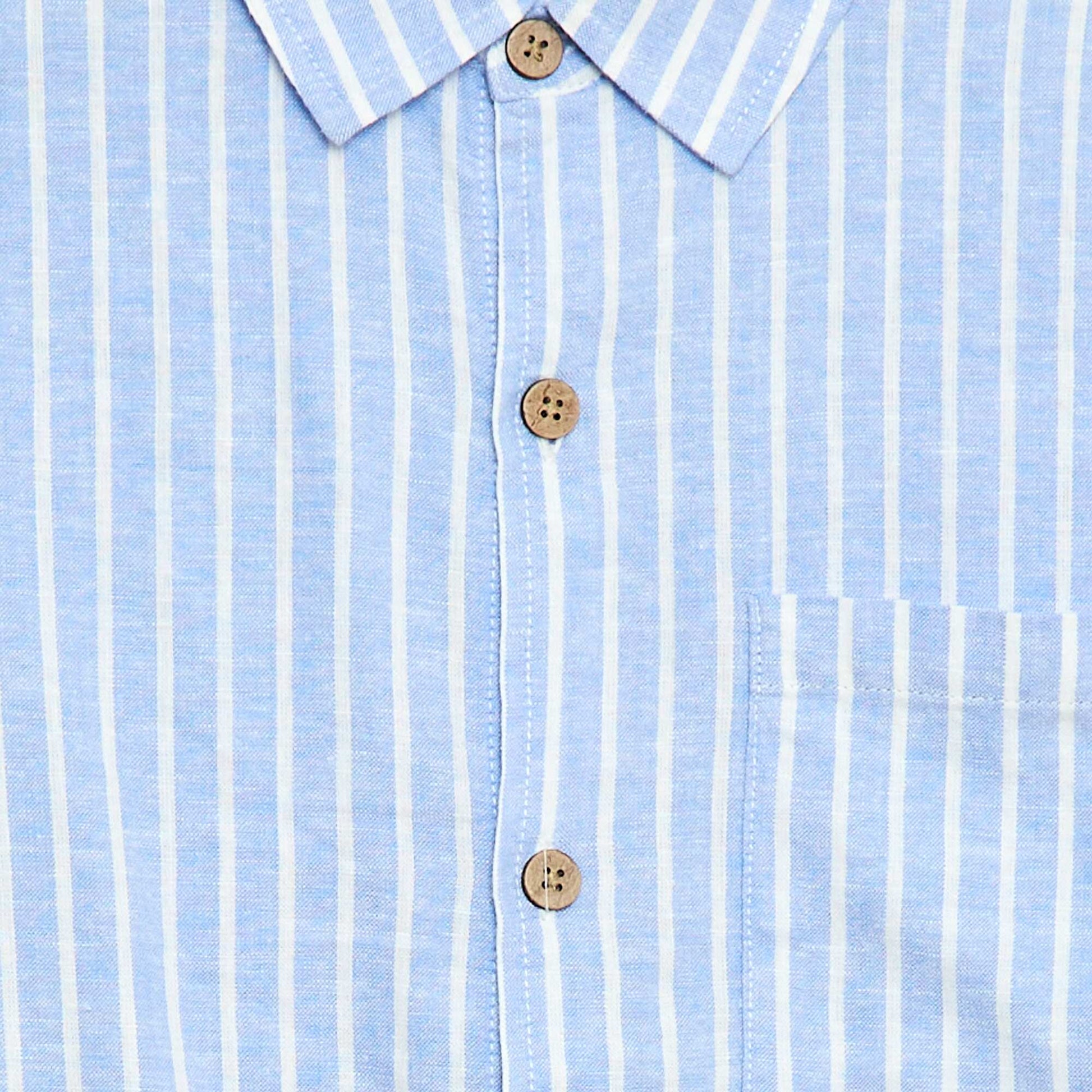 Chemise oversize rayée BLEU