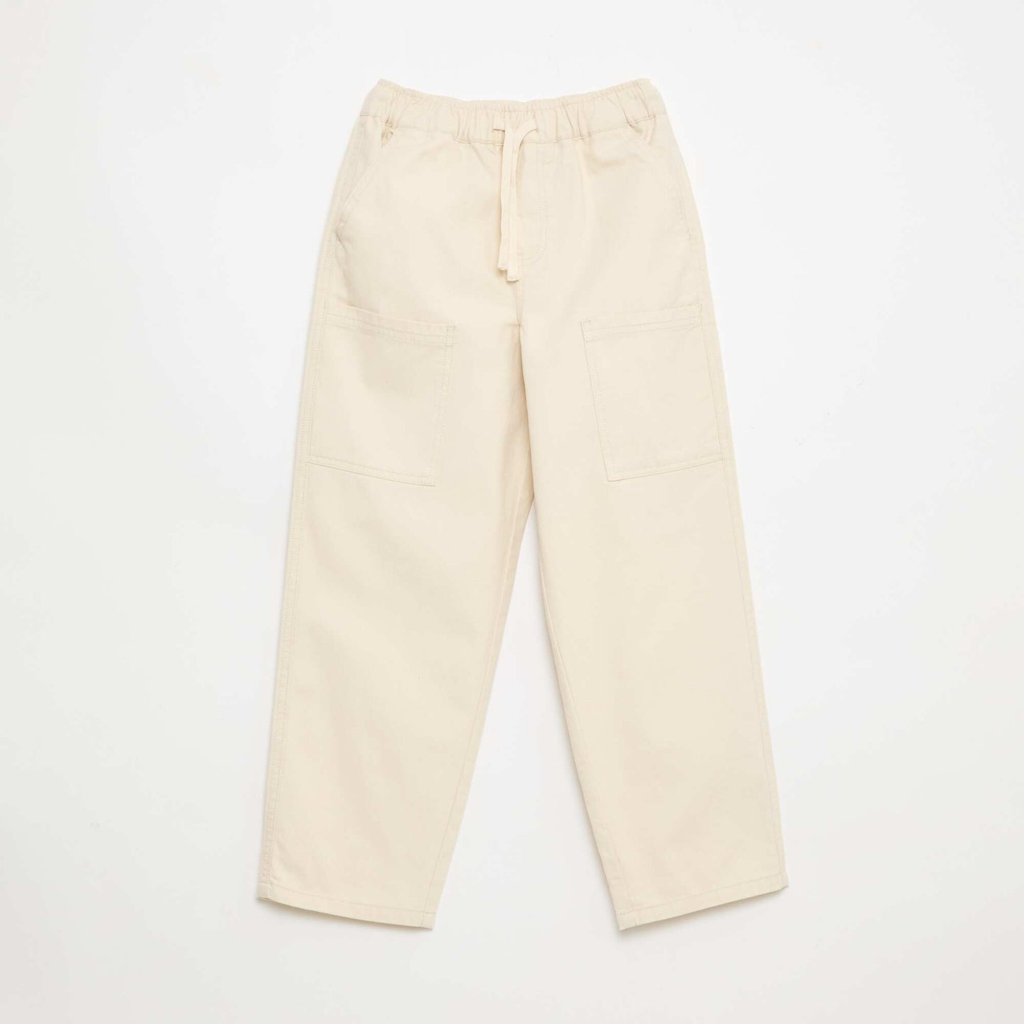 Jogpant avec poches plaquées latérales BEIGE