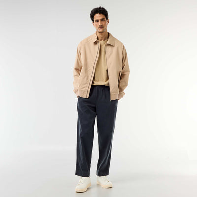 Pantalon avec ceinture élastiquée BLEU