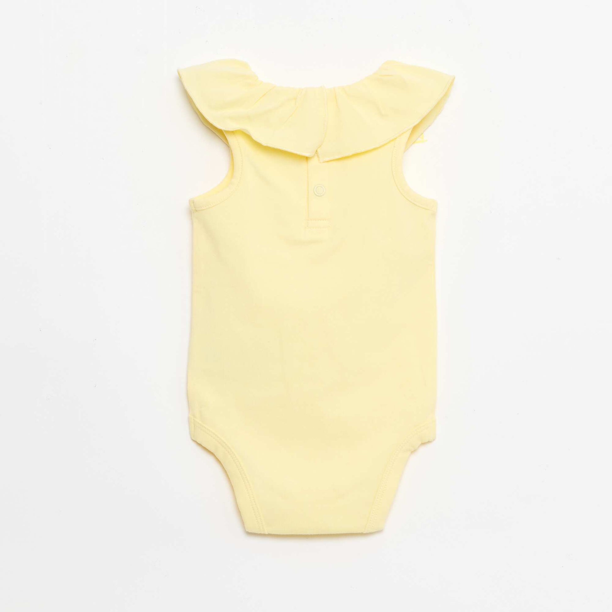 Ensemble 2 pièces body + culotte JAUNE