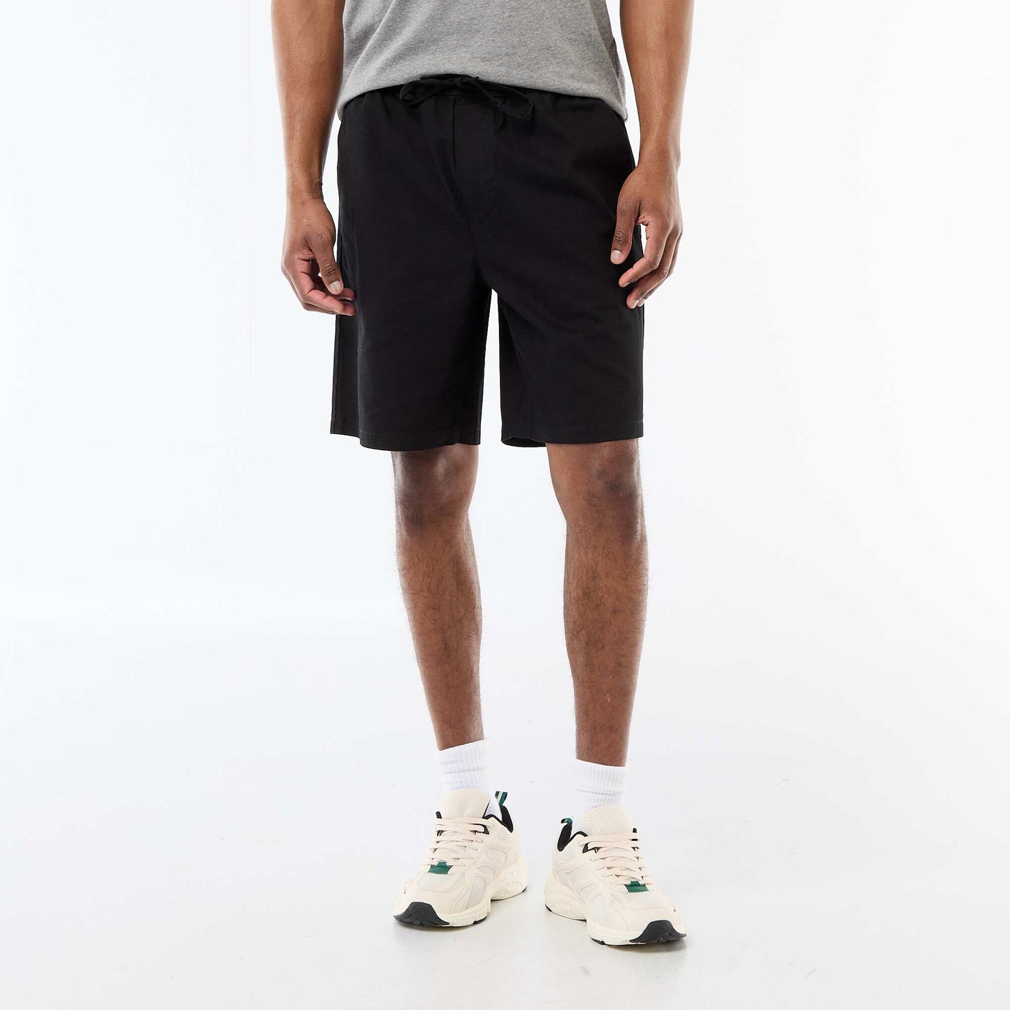 Short chino uni NOIR