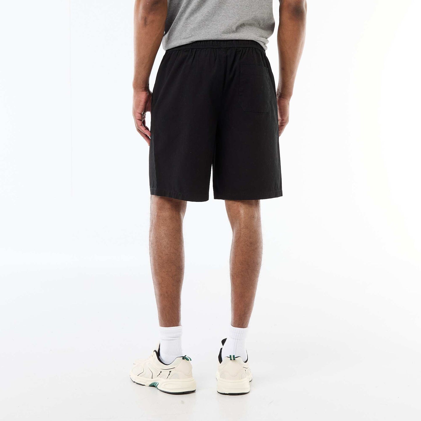 Short chino uni NOIR