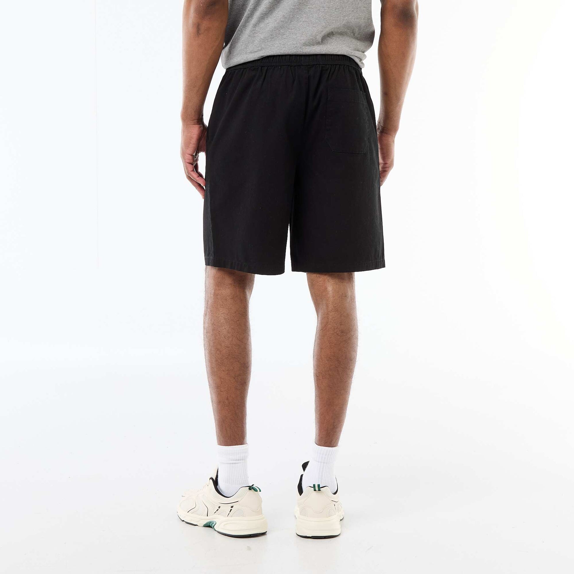 Short chino uni NOIR