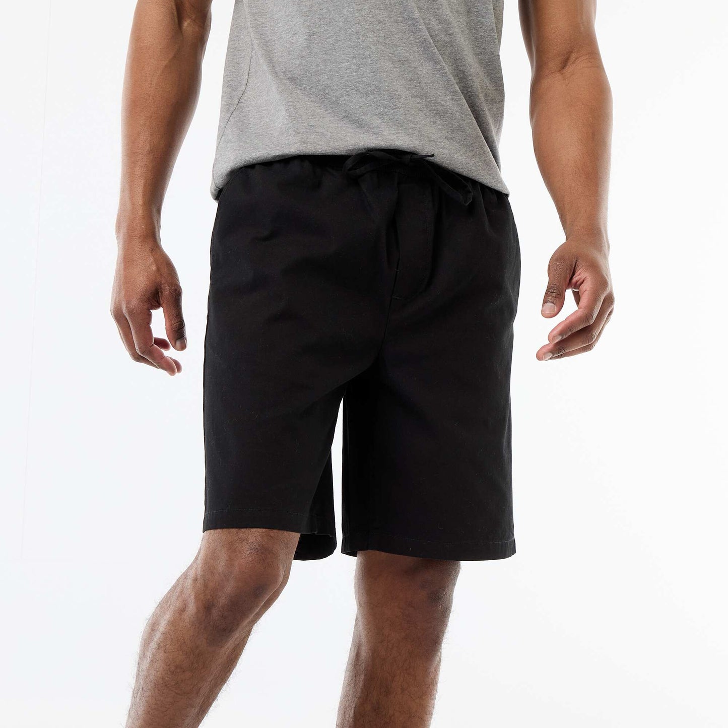 Short chino uni NOIR