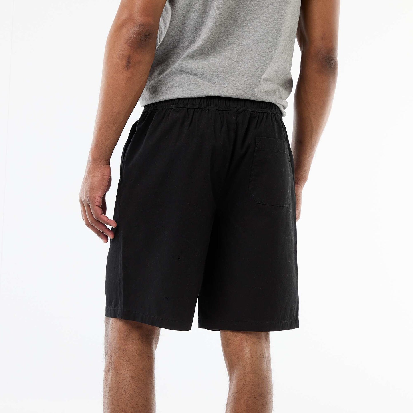 Short chino uni NOIR