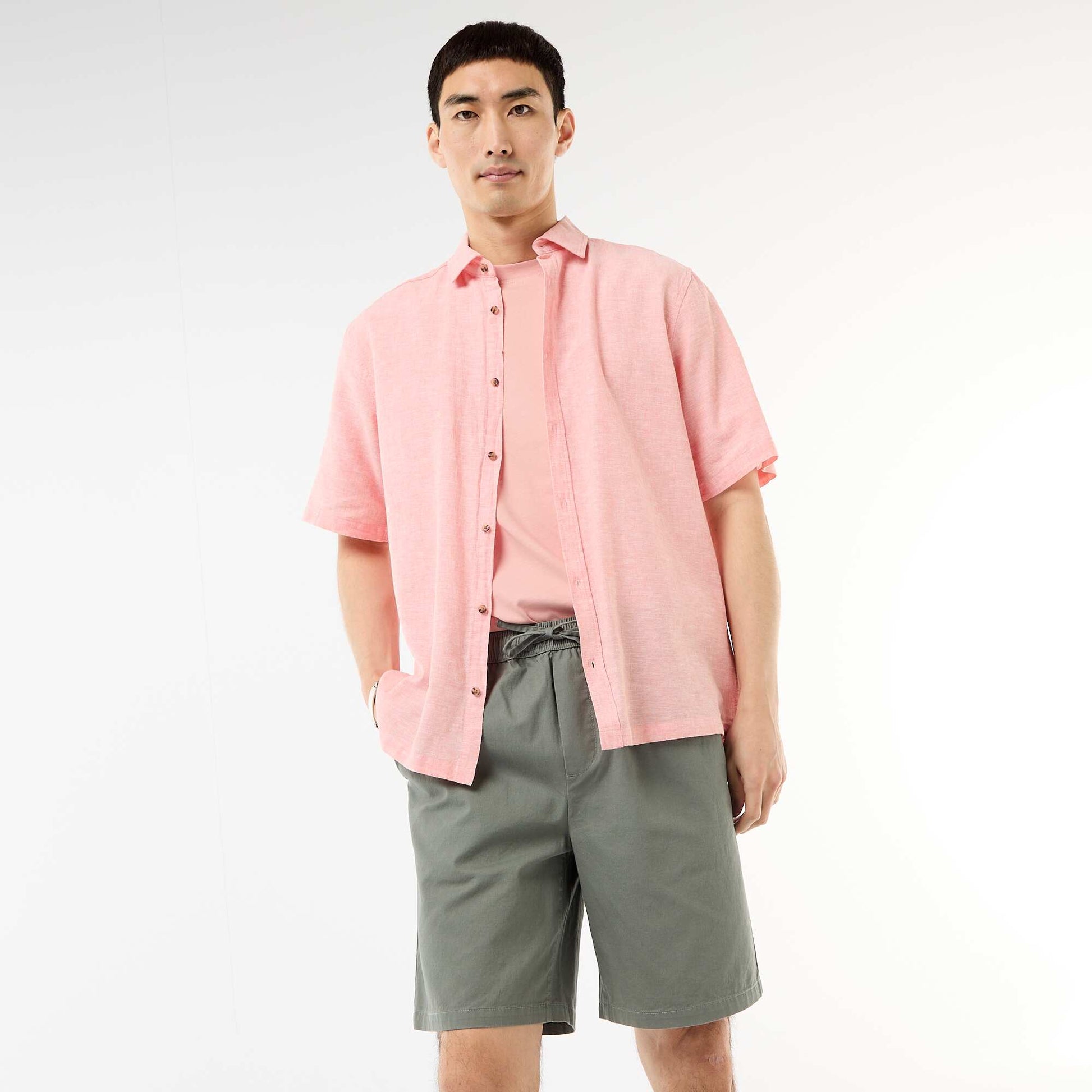 Short chino uni KAKI