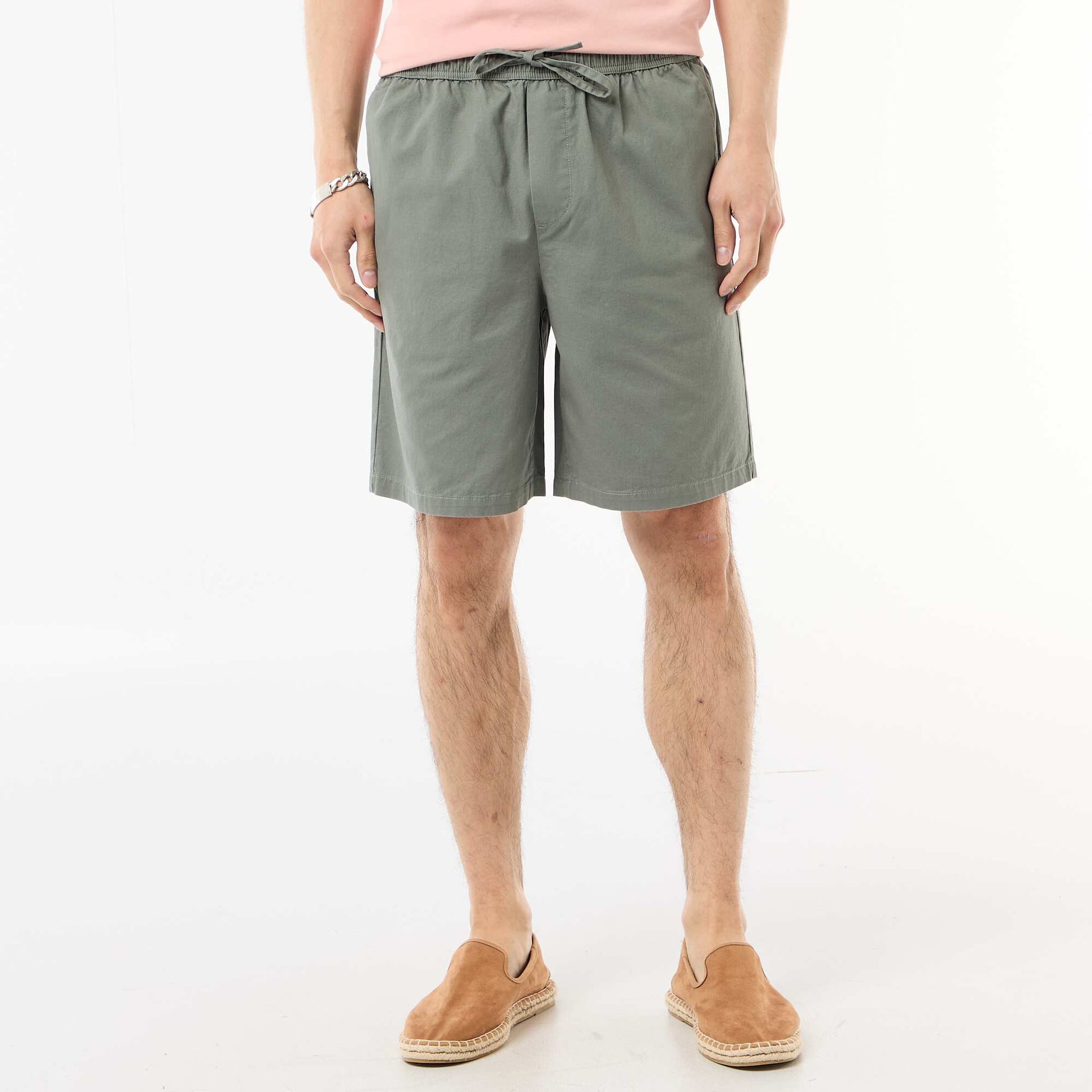 Short chino uni KAKI
