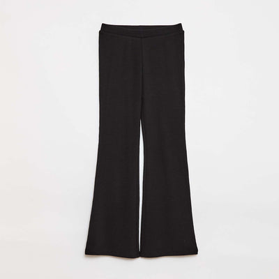 Legging flare côtelé NOIR
