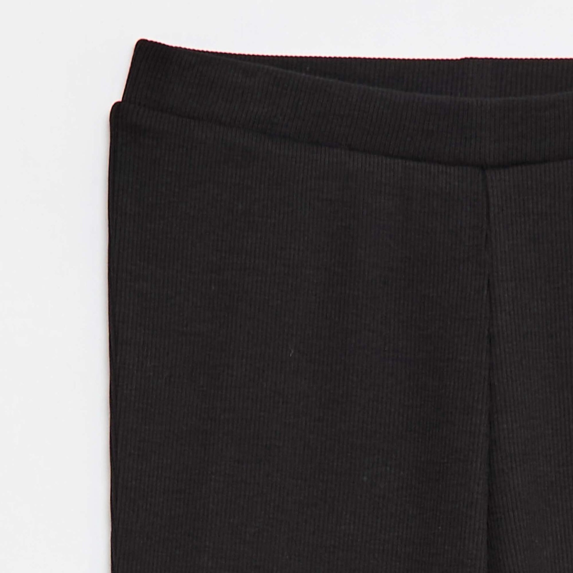 Legging flare côtelé NOIR