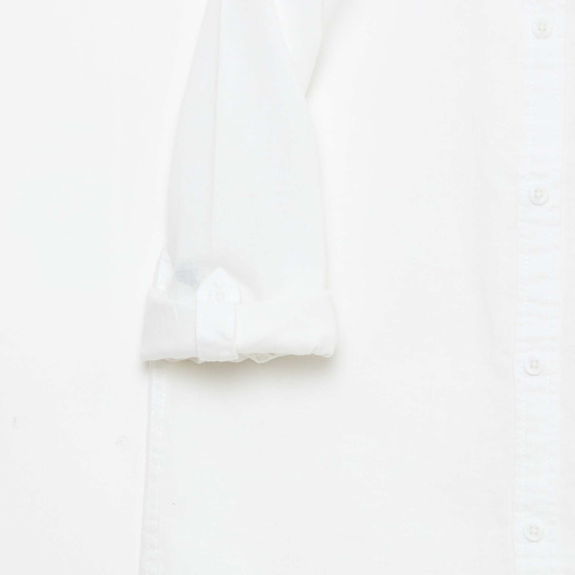 Chemise avec poche et manches retroussables BLANC