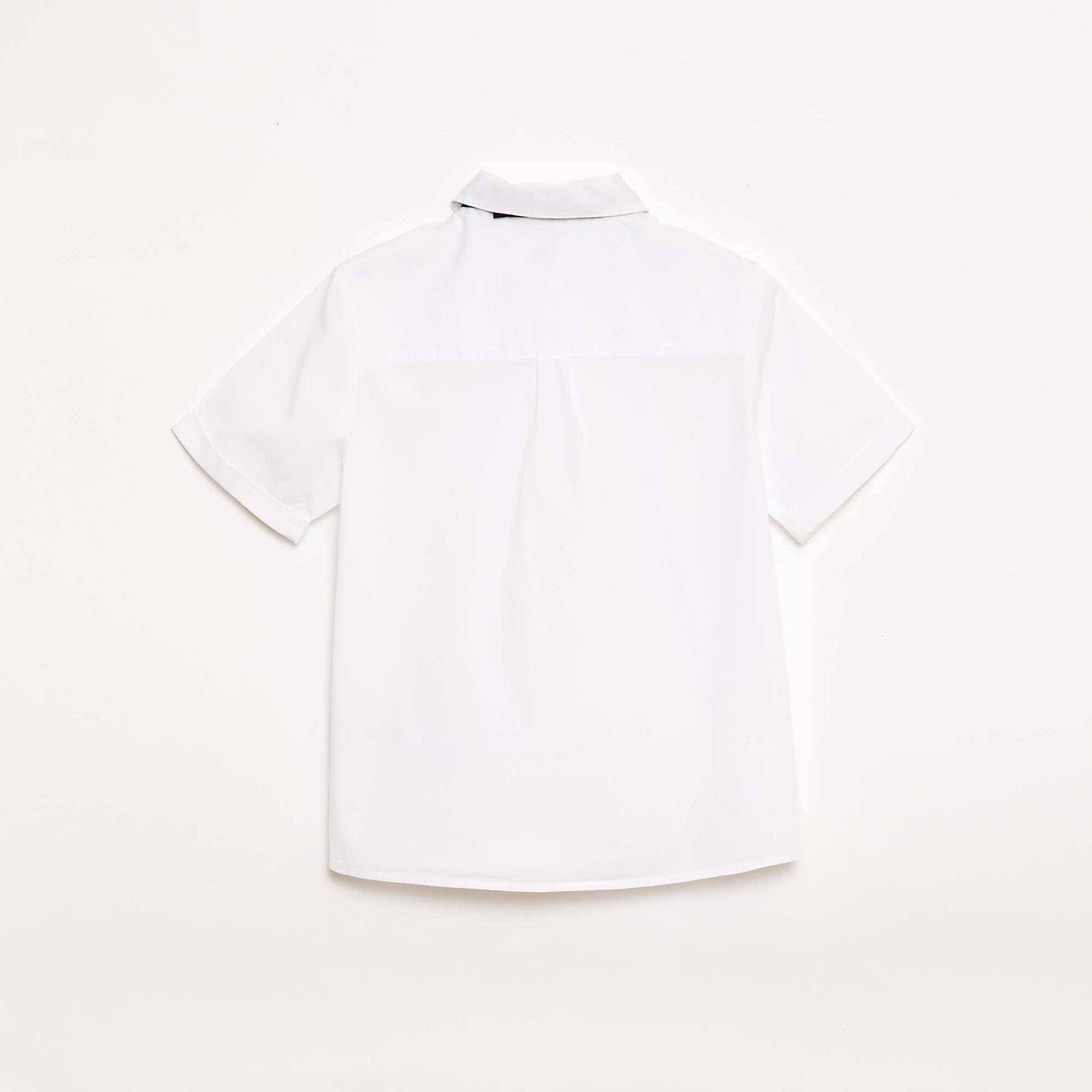 Chemise en popeline avec nœud papillon BLANC