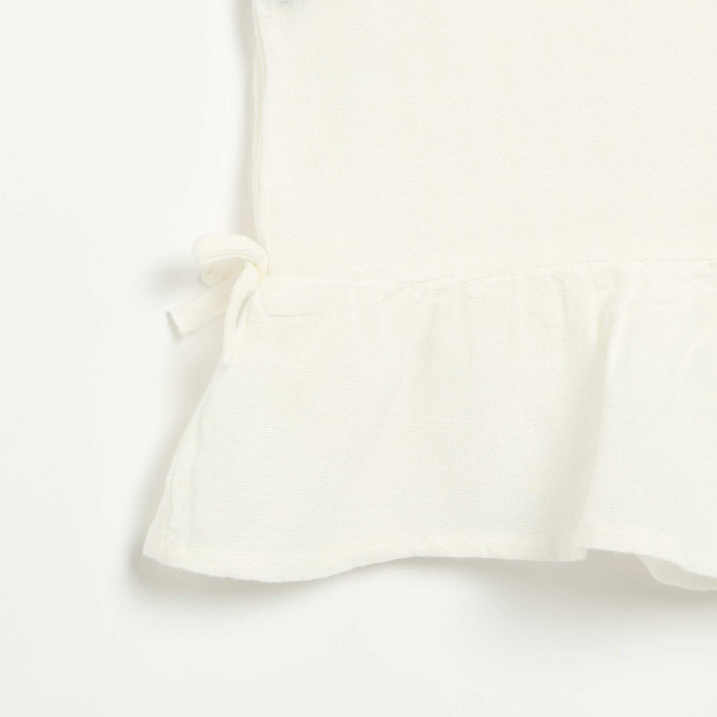 Blouse rayée avec nœuds fantaisie BLANC
