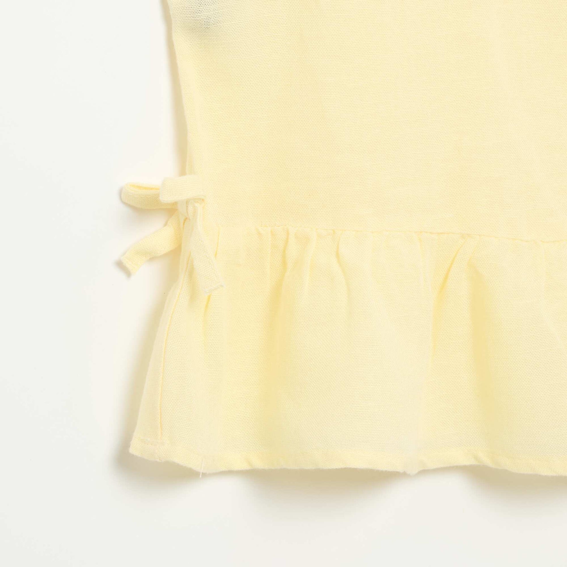 Blouse rayée avec nœuds fantaisie JAUNE