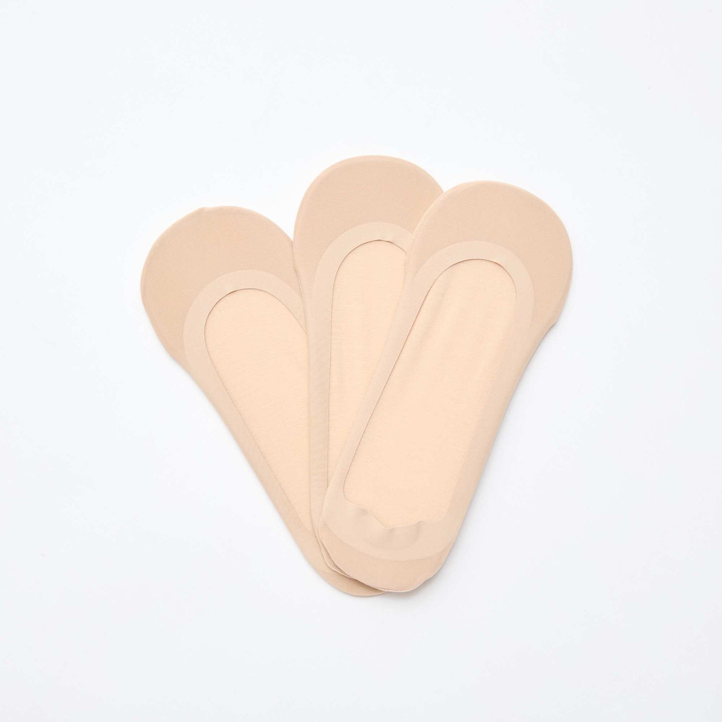 Lot de 3 protège-pieds invisibles BEIGE