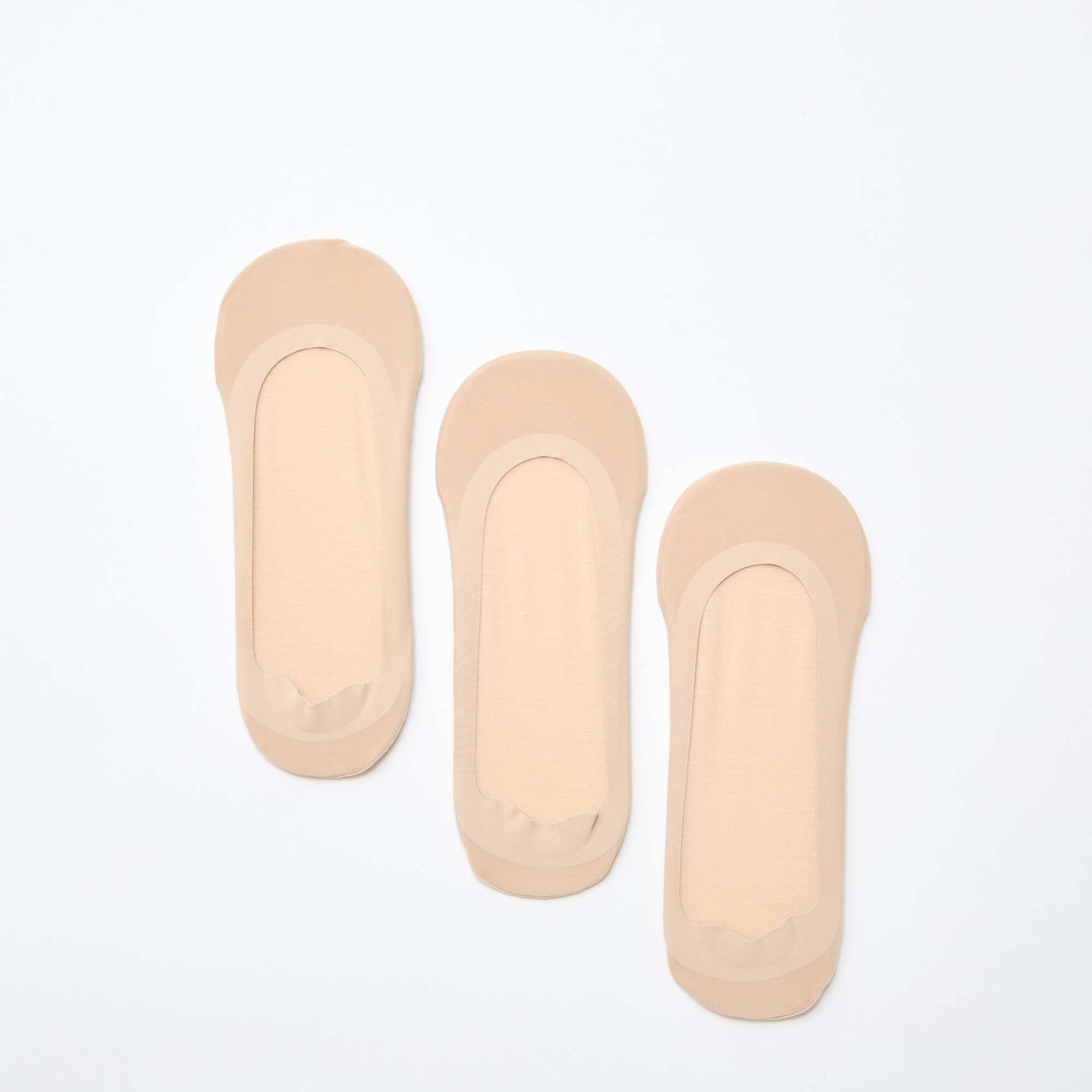 Lot de 3 protège-pieds invisibles BEIGE