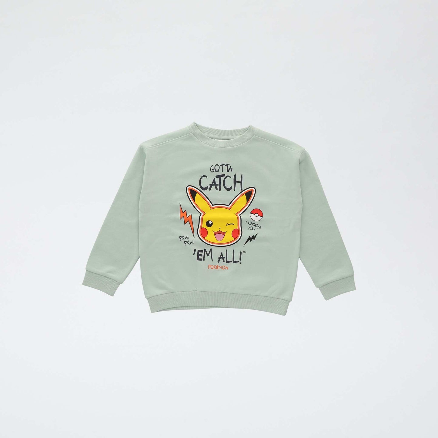 Pull imprimé 'Pokémon' en coton BLEU