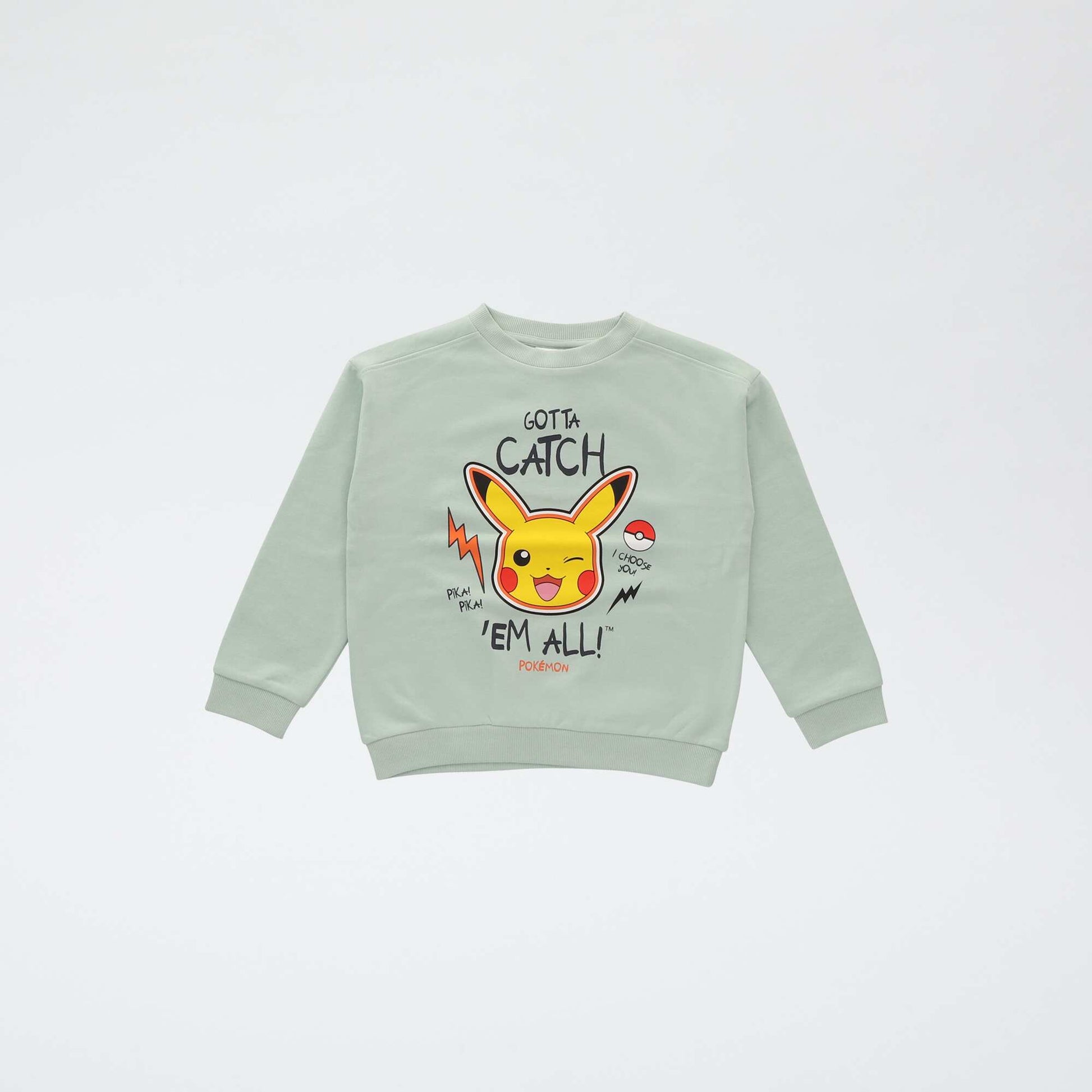Pull imprimé 'Pokémon' en coton BLEU