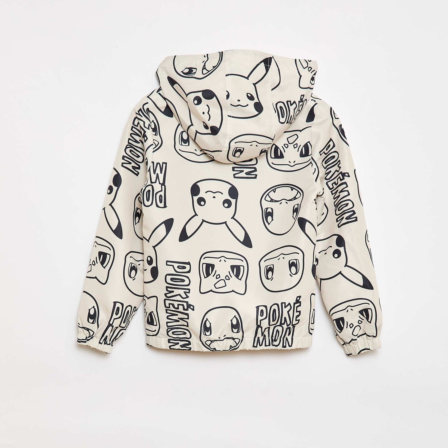 Coupe-vent 'Pokémon' à capuche BEIGE