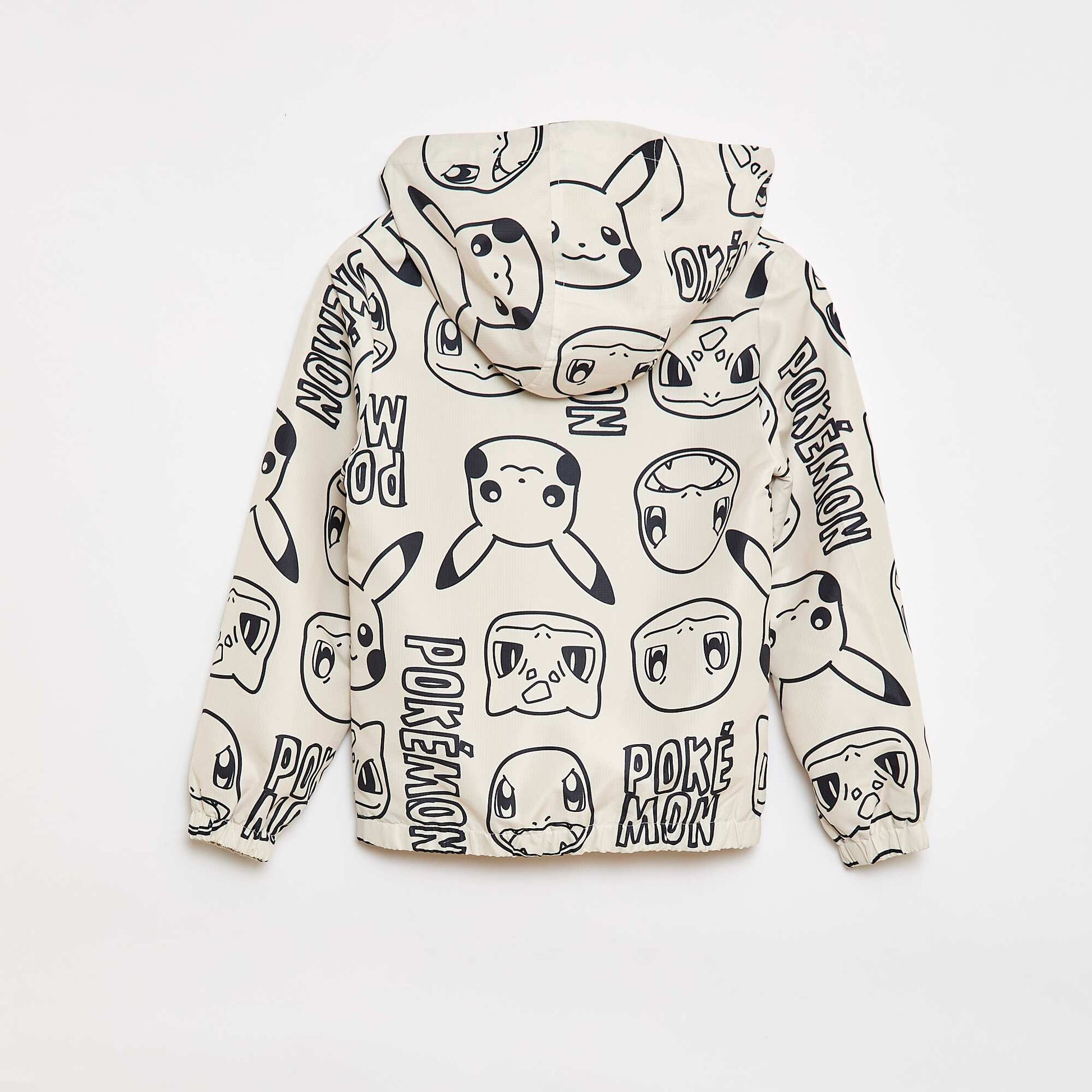 Coupe-vent 'Pokémon' à capuche BEIGE