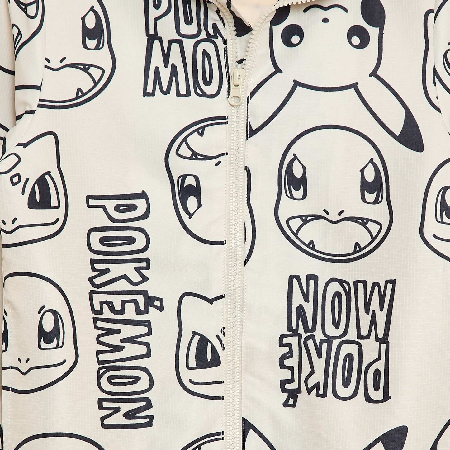 Coupe-vent 'Pokémon' à capuche BEIGE